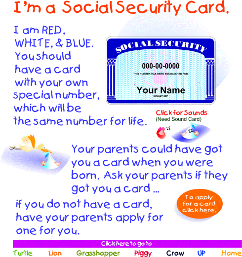 The Social Security card explains its role